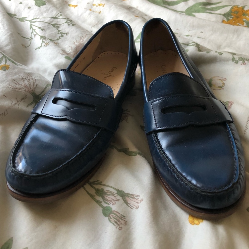Cole Haan Navy Loafers